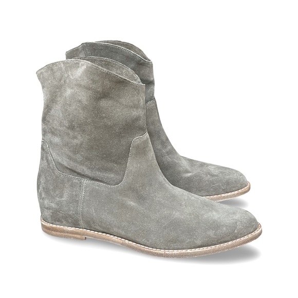 Vince Shoes - Soft Gray Suede Women's Sinclair Ankle Boots / Booties Flats 7M by Vince